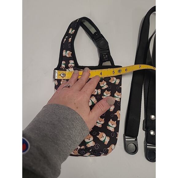 Water Bottle Sleeve Bag Portable Pouch Neoprene Outdoor Travel Dog Print Corgi - Picture 3 of 8